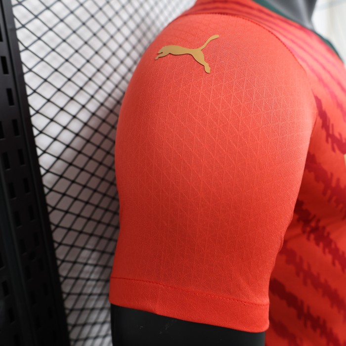 Player Version 2023 Morocco Red Soccer Jersey Morocco Football Shirt