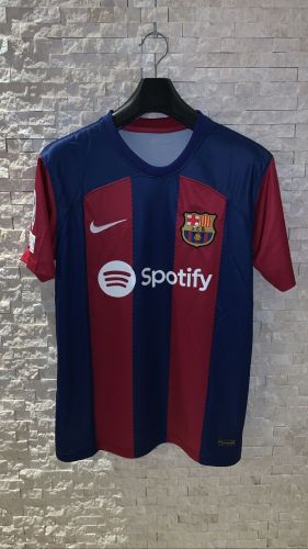 with UEFA Champions League Patch Fan Version 2023-2024 Barcelona GAVI 6 Home Soccer Jersey