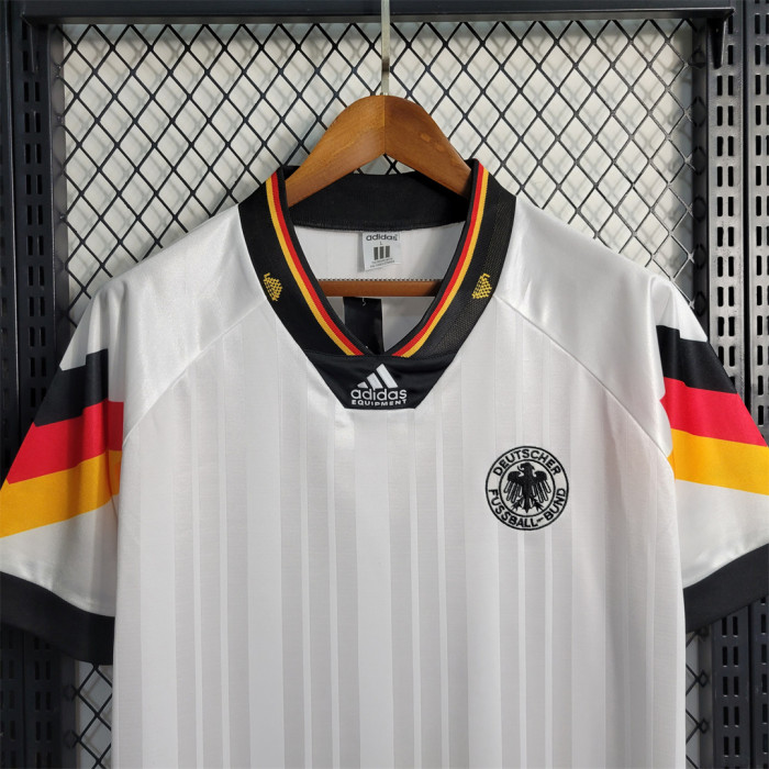 Retro Jersey 1992 Germany Home Soccer Jersey Vintage Football Shirt