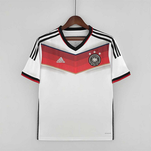with 3 Stars Retro Jersey Germany 2014 World Cup Champions Home Soccer Jersey