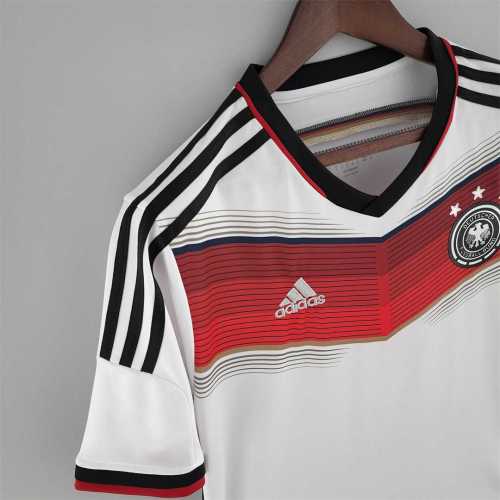 with 3 Stars Retro Jersey Germany 2014 World Cup Champions Home Soccer Jersey