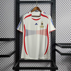 Retro Jersey 2006 France Away White Soccer Jersey Vintage Football Shirt