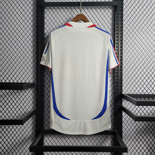 Retro Jersey 2006 France Away White Soccer Jersey Vintage Football Shirt