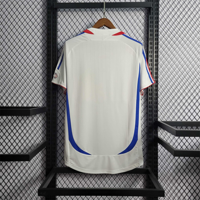 Retro Jersey 2006 France Away White Soccer Jersey Vintage Football Shirt