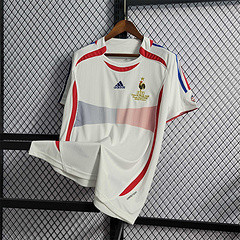 Retro Jersey 2006 France Away White Soccer Jersey Vintage Football Shirt