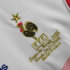 Retro Jersey 2006 France Away White Soccer Jersey Vintage Football Shirt