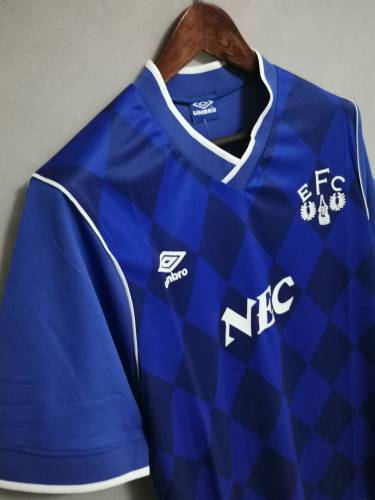 Retro Jersey 1986-1987 Everton Home Blue Soccer Jersey Vintage Football Shirt