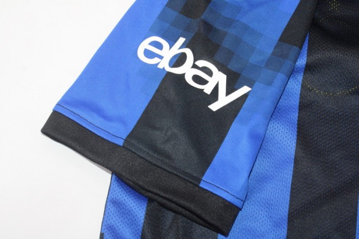 with Coppa Italia+UCL Patch Fan Version 2023-2024 Inter Milan Home Soccer Jersey Inter Football Shirt