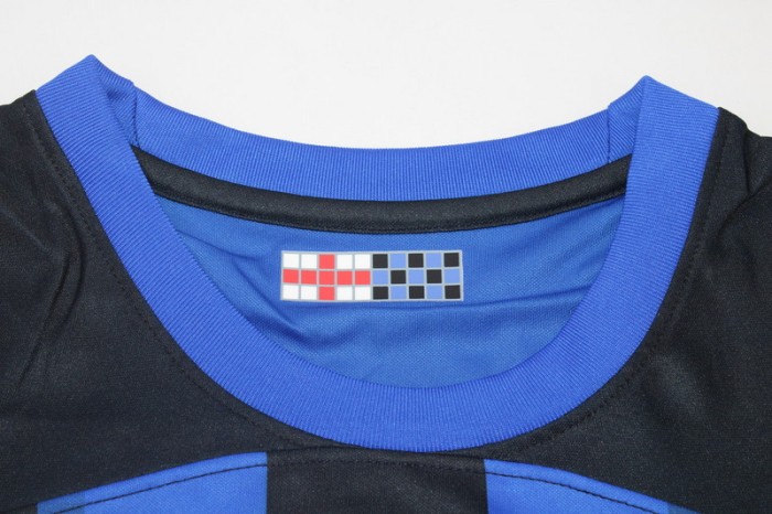 with Coppa Italia+UCL Patch Fan Version 2023-2024 Inter Milan Home Soccer Jersey Inter Football Shirt