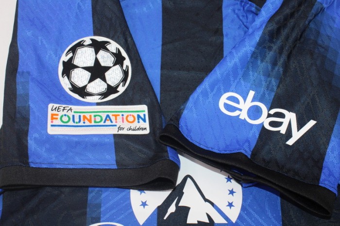 with Coppa Italia+UCL Patch Fan Version 2023-2024 Inter Milan Lautaro 10 Home Soccer Jersey Inter Football Shirt