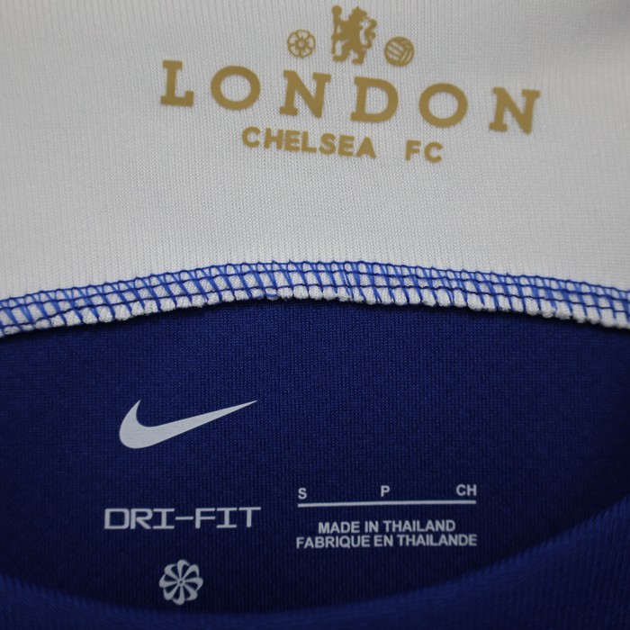 with Sponor Logo Chelsea Football Shirt Fan Version 2023-2024 Chelsea Home Soccer Jersey