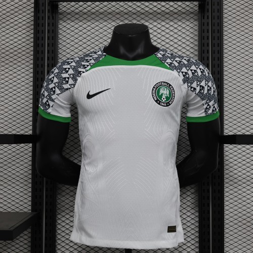 Player Version 2022 World Cup Nigeria White Soccer Jersey