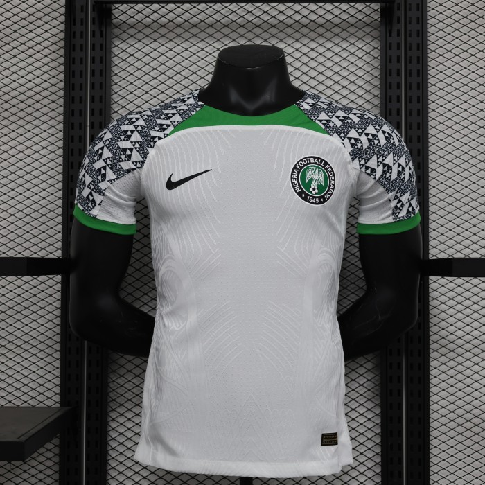 Player Version 2022 World Cup Nigeria White Soccer Jersey
