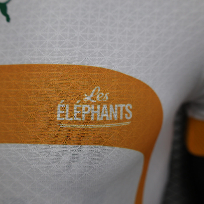 Player Version Ivory Coast Football Shirt 2022 Côte d'Ivoire White Soccer Jersey