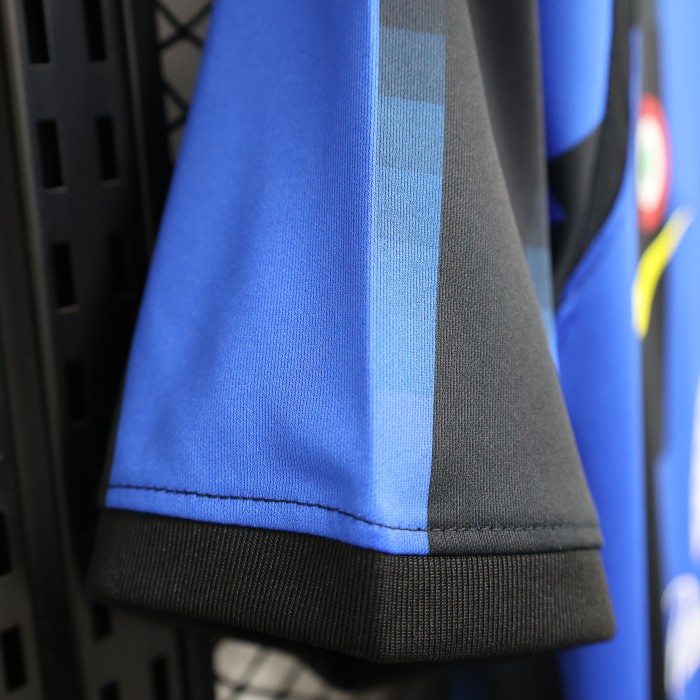 with Coppa Italia Patch Fan Version 2023-2024 Inter Milan Home Soccer Jersey Inter Football Shirt