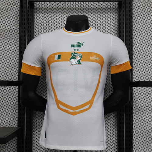 Player Version Ivory Coast Football Shirt 2022 Côte d'Ivoire White Soccer Jersey