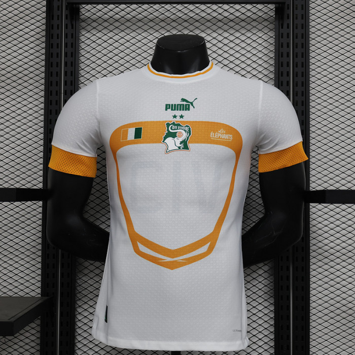 Player Version Ivory Coast Football Shirt 2022 Côte d'Ivoire White Soccer Jersey
