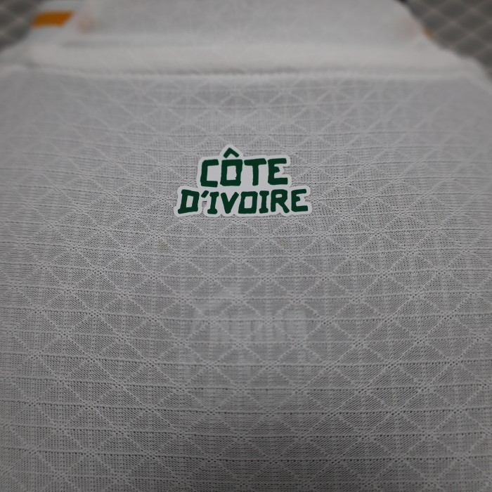 Player Version Ivory Coast Football Shirt 2022 Côte d'Ivoire White Soccer Jersey