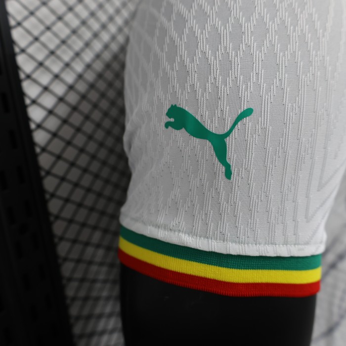 Player Version 2023 Senegal White Soccer Jersey Football Shirt