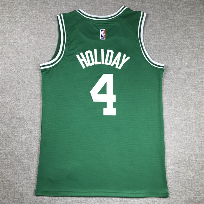 Boston Celtics 4 HOLIDAY Green NBA Jersey Basketball Shirt