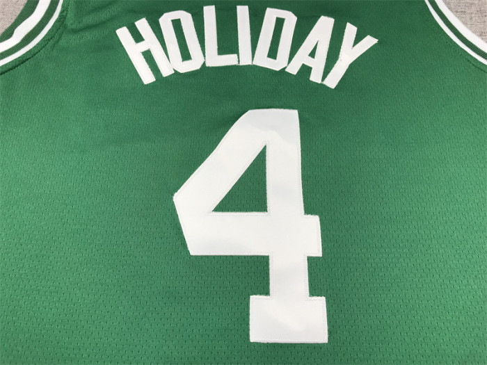 Boston Celtics 4 HOLIDAY Green NBA Jersey Basketball Shirt