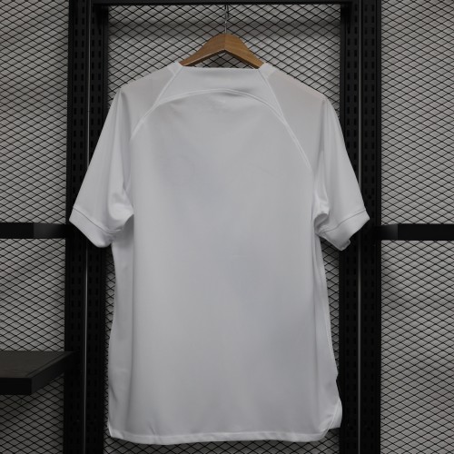 with Sponor Logo Fan Version 2023-2024 Inter Milan Away White Soccer Jersey