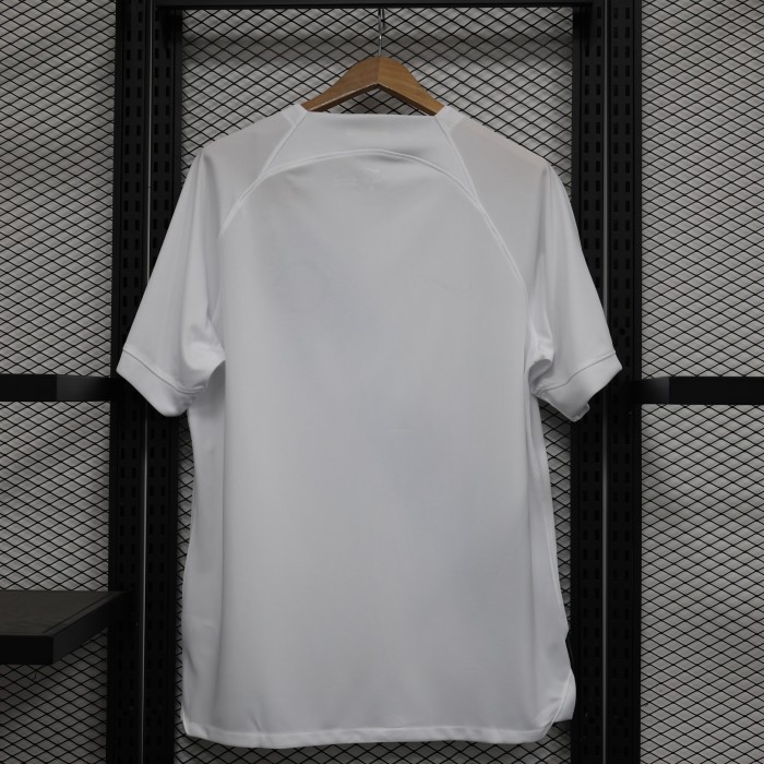 with Sponor Logo Fan Version 2023-2024 Inter Milan Away White Soccer Jersey