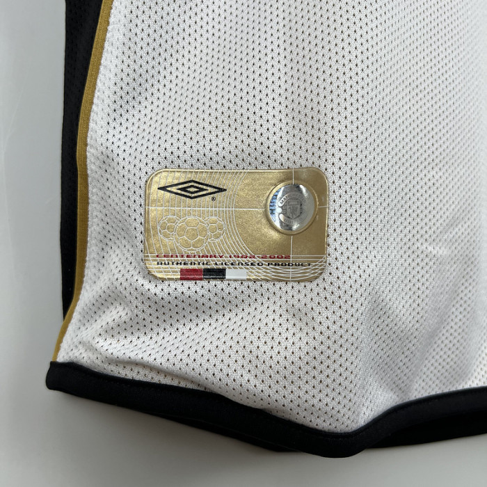 Retro Jersey 2001-2002 Manchester United Reversible Soccer Jersey White/Gold Vintage Football Shirt