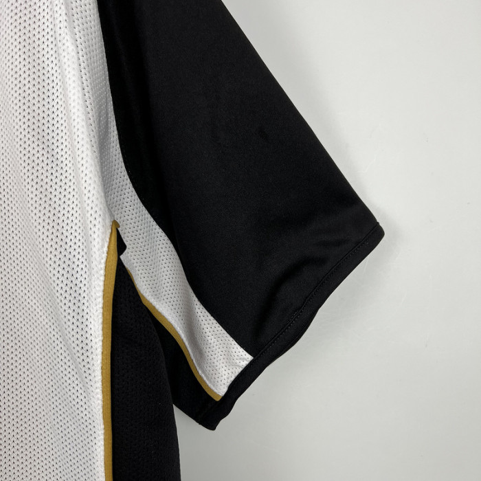 Retro Jersey 2001-2002 Manchester United Reversible Soccer Jersey White/Gold Vintage Football Shirt