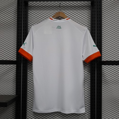 Fan Version Ivory Coast Football Shirt 2022 Côte d'Ivoire Away White Soccer Jersey
