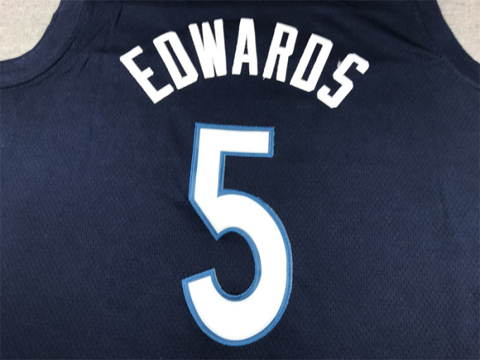 Featured Edition Minnesota Timberwolves 5 EDWARDS Borland NBA Jersey Basketball Shirt