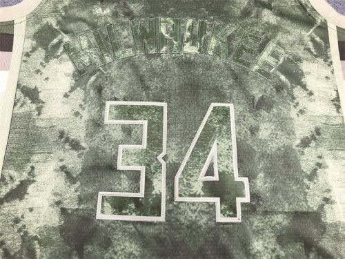 Featured Edition Milwaukee Bucks 34 ANTETOKOUNMPO NBA Shirt Basketball Jersey