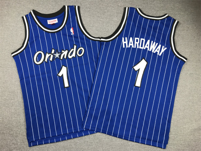 Mitchell&ness 1994-95 Orlando Magic Blue Basketball Shirt 1 HARDAWAY NBA Jersey