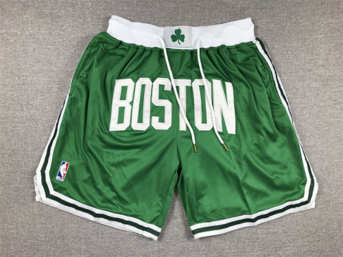 with Pocket 2023 Boston Celtics NBA Shorts Green Basketball Shorts