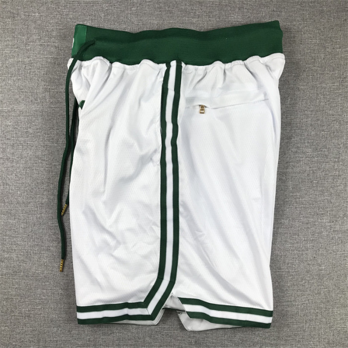with Pocket 2023 Boston Celtics NBA Shorts White Basketball Shorts