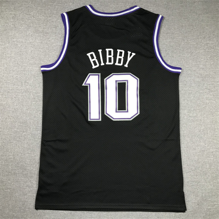 Mitchell&Ness 2001-02 Sacramento Kings 10 BIBBY Black NBA Jersey Basketball Shirt