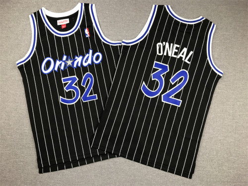 Youth Mitchell&ness 1994-95 Orlando Magic Black Basketball Shirt 32 O'NEAL Classic NBA Jersey