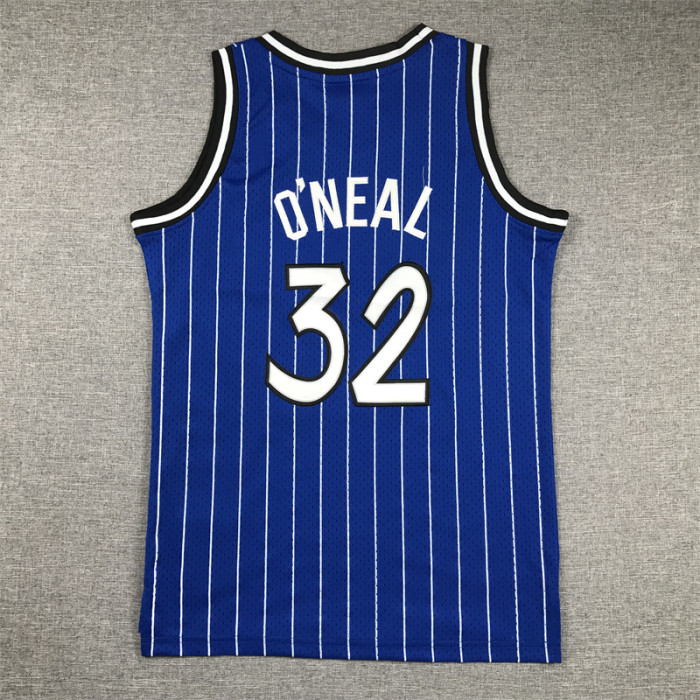 Youth Mitchell&ness 1994-95 Orlando Magic Black Basketball Shirt 32 O'NEAL Classic NBA Jersey
