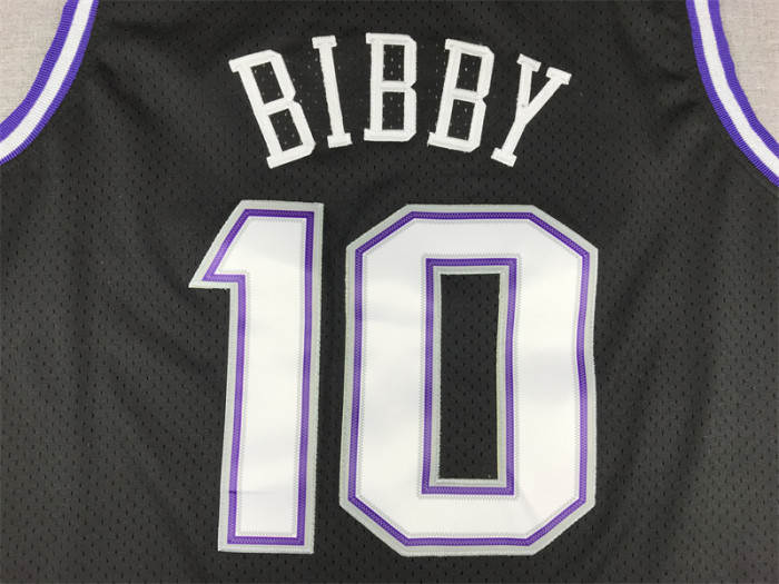 Mitchell&Ness 2001-02 Sacramento Kings 10 BIBBY Black NBA Jersey Basketball Shirt
