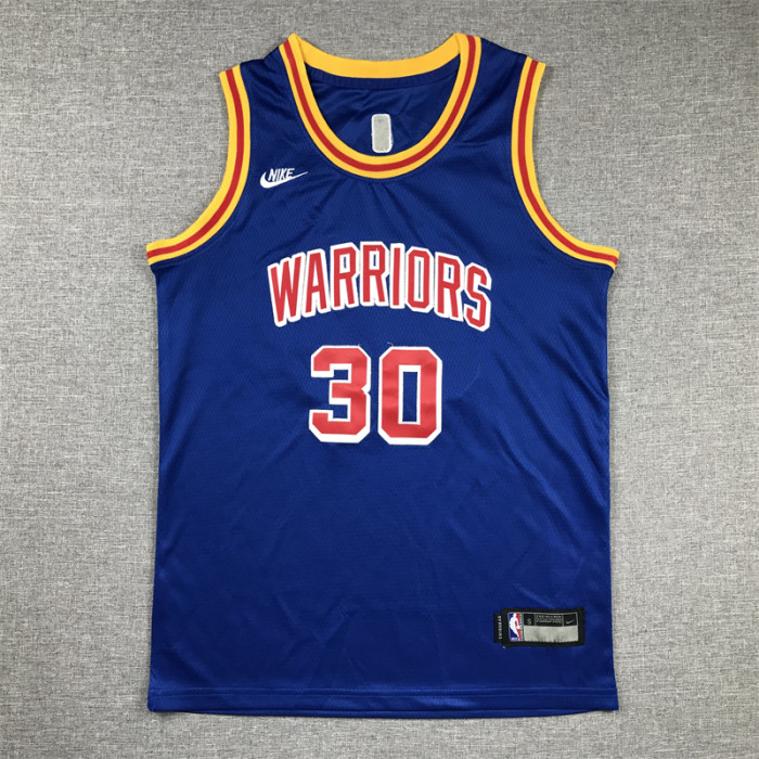 Youth Golden State Warriors 30 CURRY NBA Jersey Blue Kids Basketball Shirt