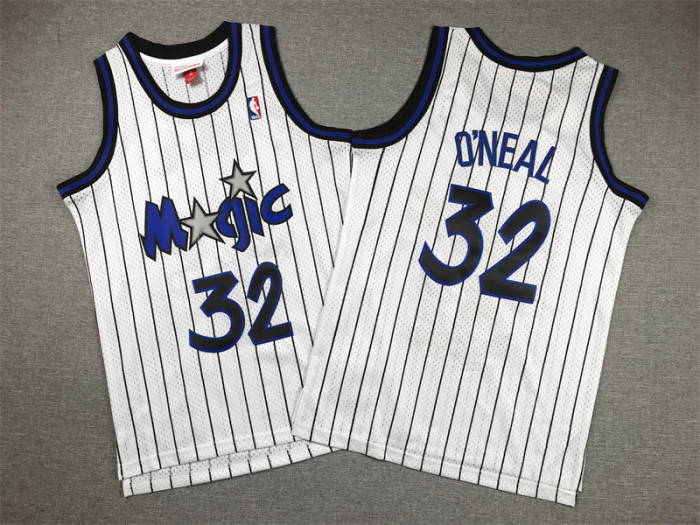Mitchell&ness 1993-1994 Orlando Magic White Basketball Shirt 32 O'NEAL NBA Jersey