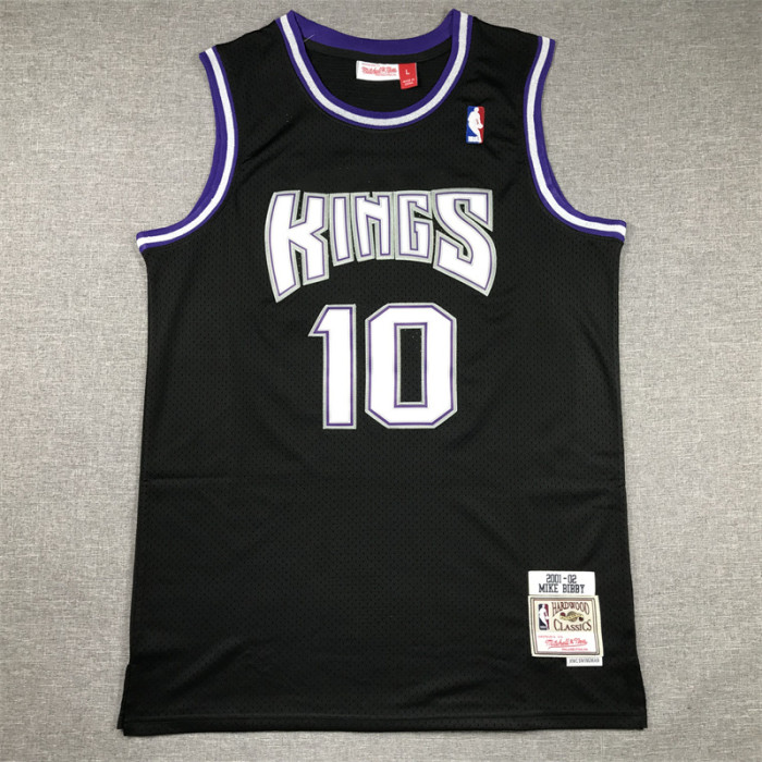 Mitchell&Ness 2001-02 Sacramento Kings 10 BIBBY Black NBA Jersey Basketball Shirt