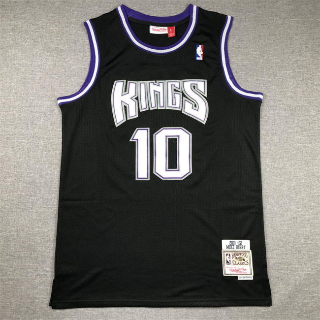 Mitchell&Ness 2001-02 Sacramento Kings 10 BIBBY Black NBA Jersey Basketball Shirt