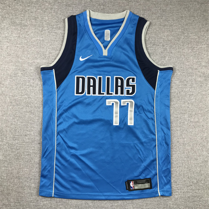 Youth Dallas Mavericks 77 DONCIC NBA Jersey White Kids Basketball Shirt