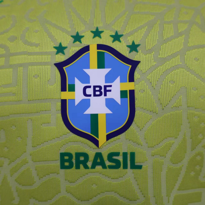 Player Version 2023 Brazil Home Soccer Jersey Brasil Football Shirt