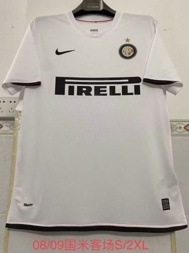 Retro Jersey 2008-2009 Inter Milan Away White Vintage Soccer Jersey