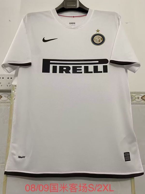 Retro Jersey 2008-2009 Inter Milan Away White Vintage Soccer Jersey