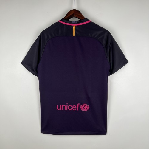 Retro Camisetas de Futbol 2016-2017 Barcelona Away Purple Soccer Jersey