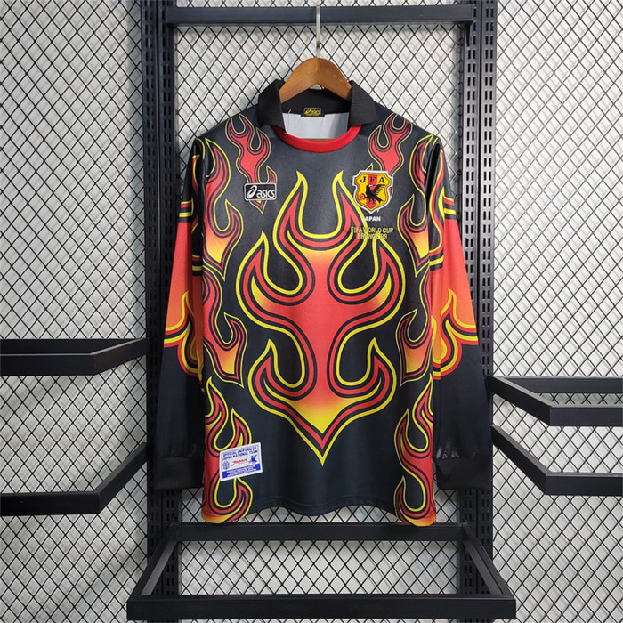 Retro Jersey 1998 Japan Red Flame Goalkeeper Soccer Jersey Vintage Football Shirt