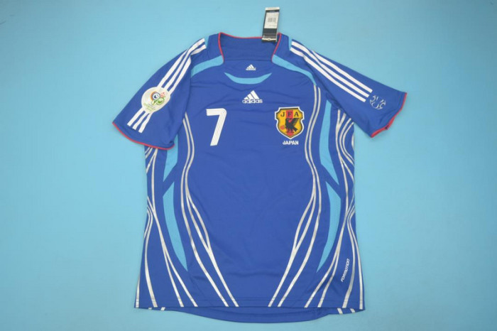 with Patch Retro Jersey 2006 Japan NAKATA 7 Home Vintage Soccer Jersey